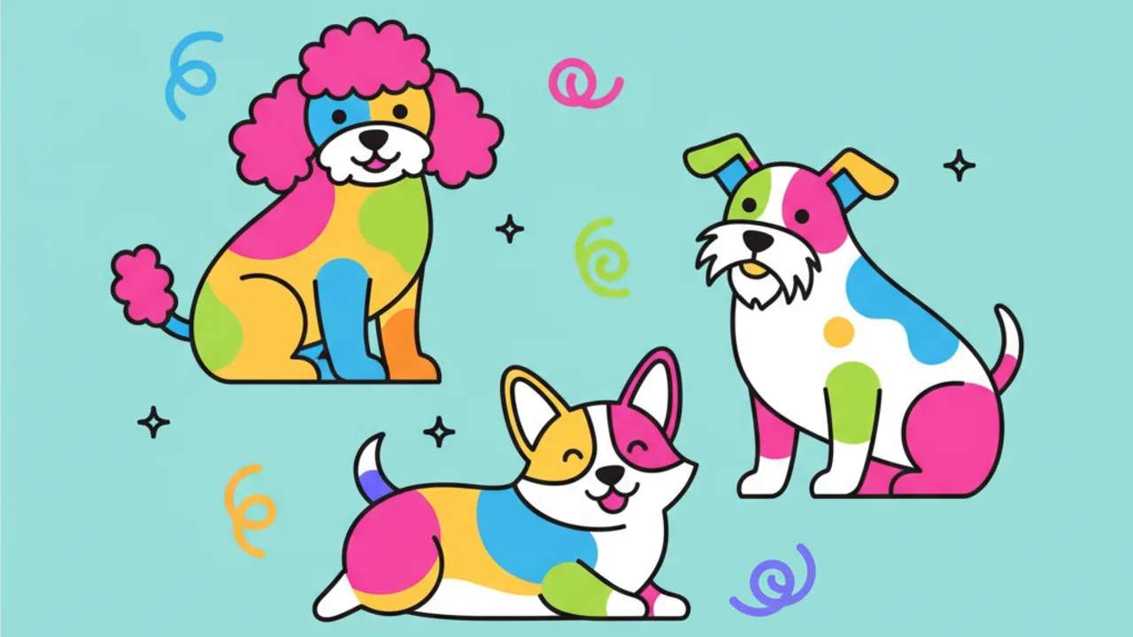 Digital Coloring Book: 30 Cute Puppy Coloring Pages