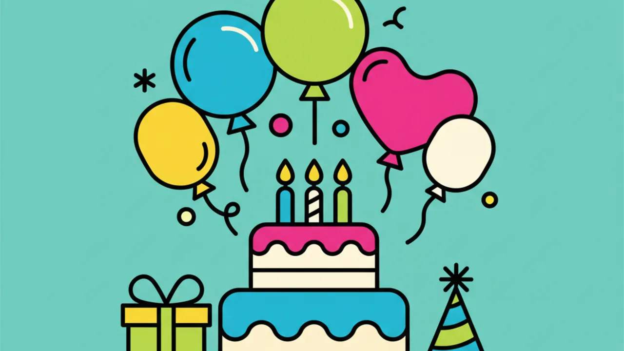 Birthday and Celebration Coloring Pages