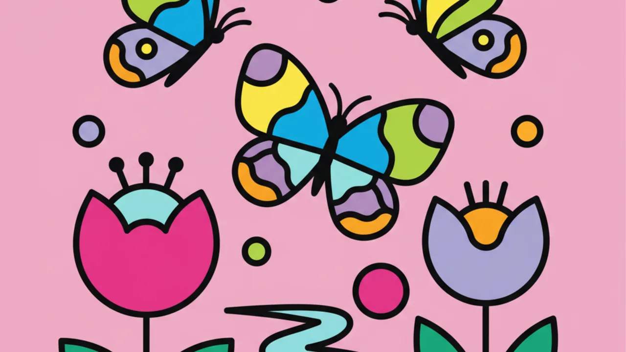 Beautiful Garden Butterfly Coloring Pages: Print & Color Online