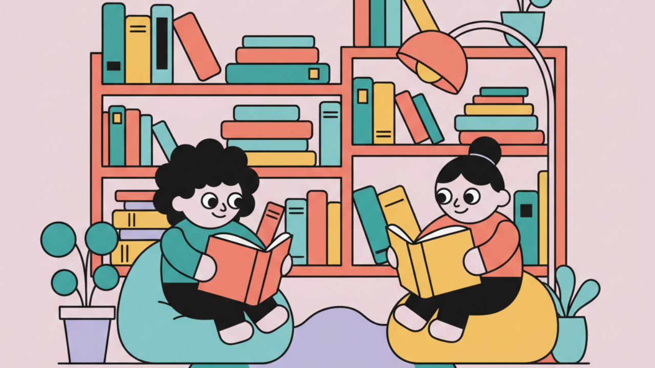 Online Coloring: Cozy Reading Nooks and Book Lovers