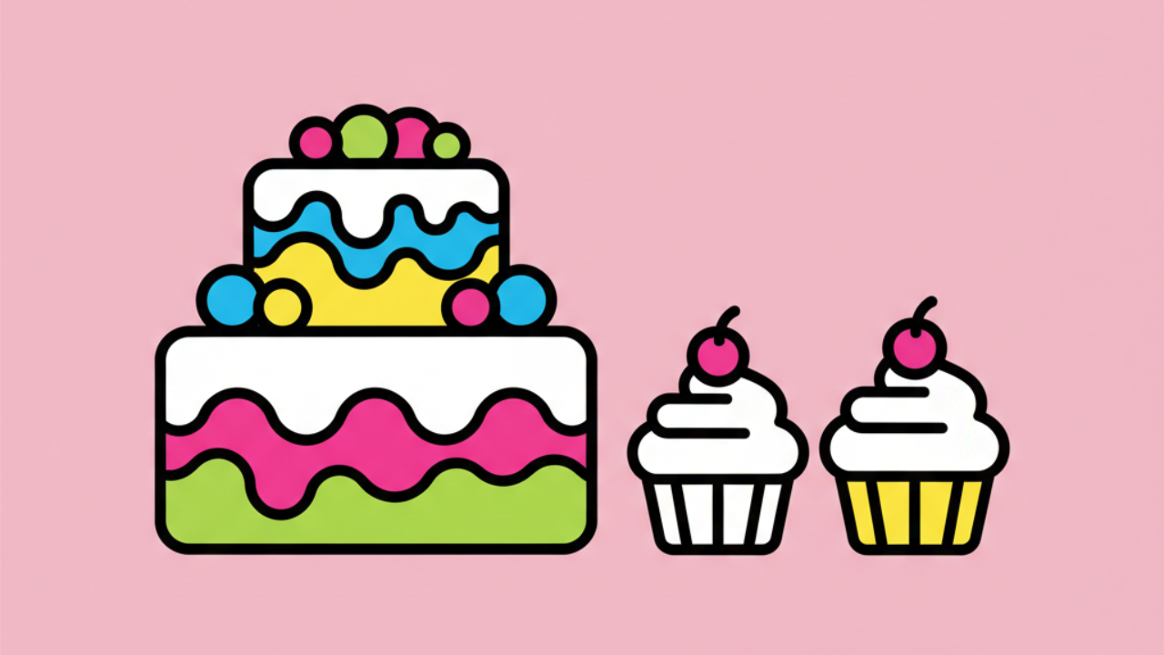 Sweet Treats Coloring Pages: Cakes and Cupcakes to Print