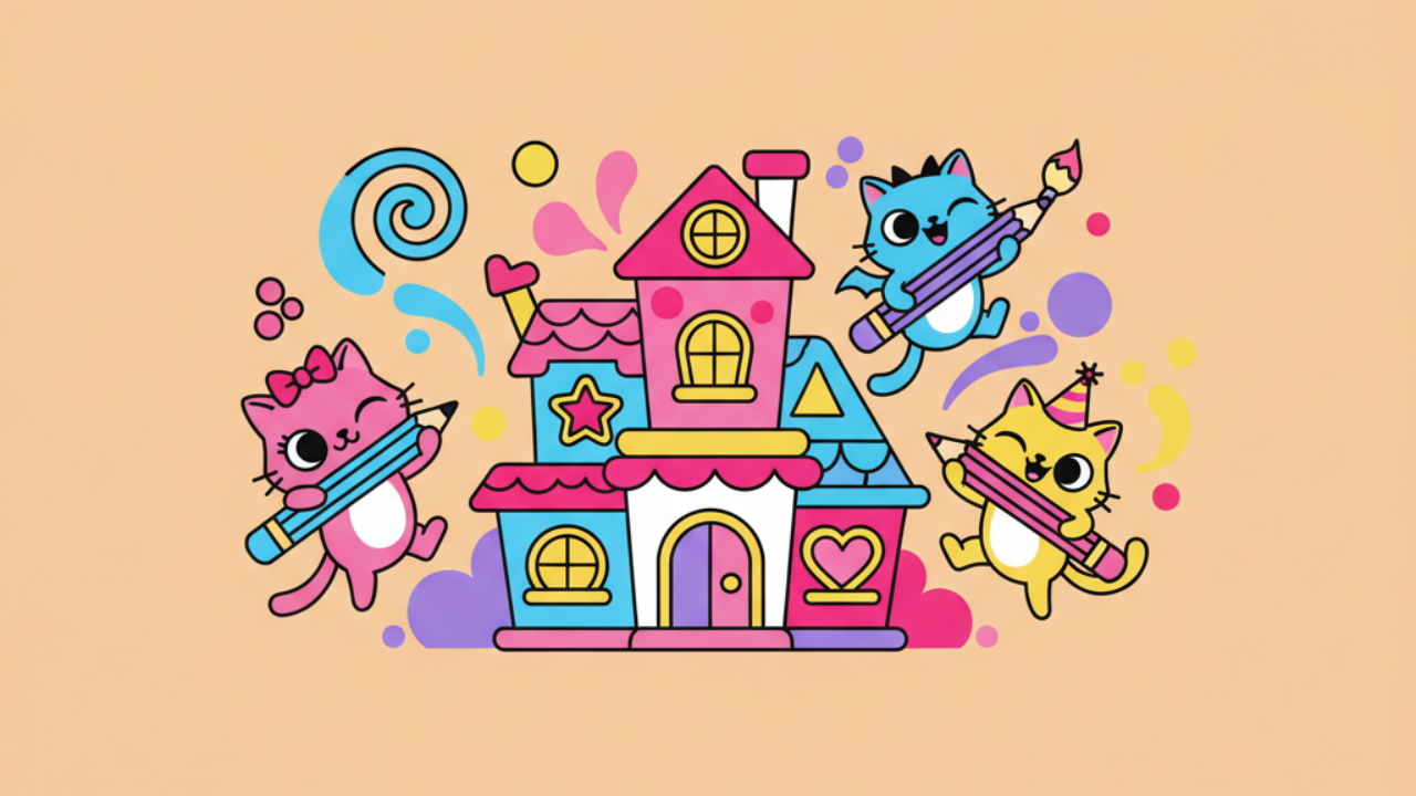 Gabby's Dollhouse Coloring Pages: Best Free Printables
