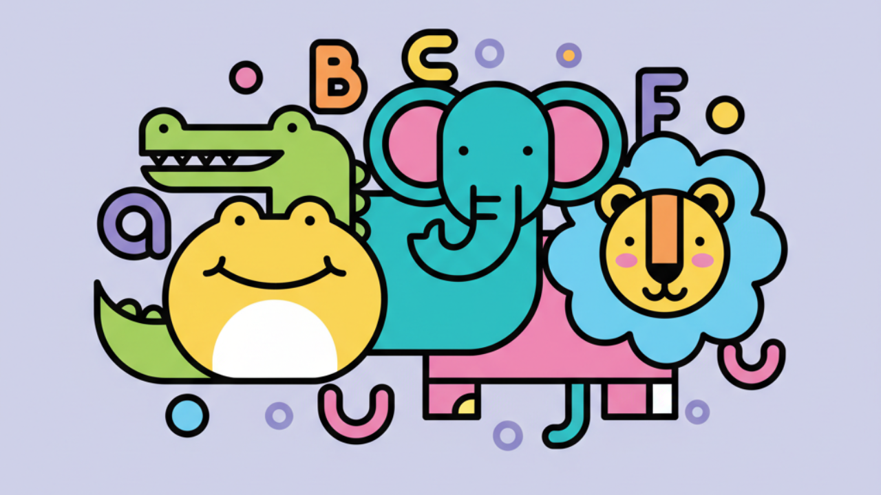 Animal Alphabet Coloring Pages & Worksheets