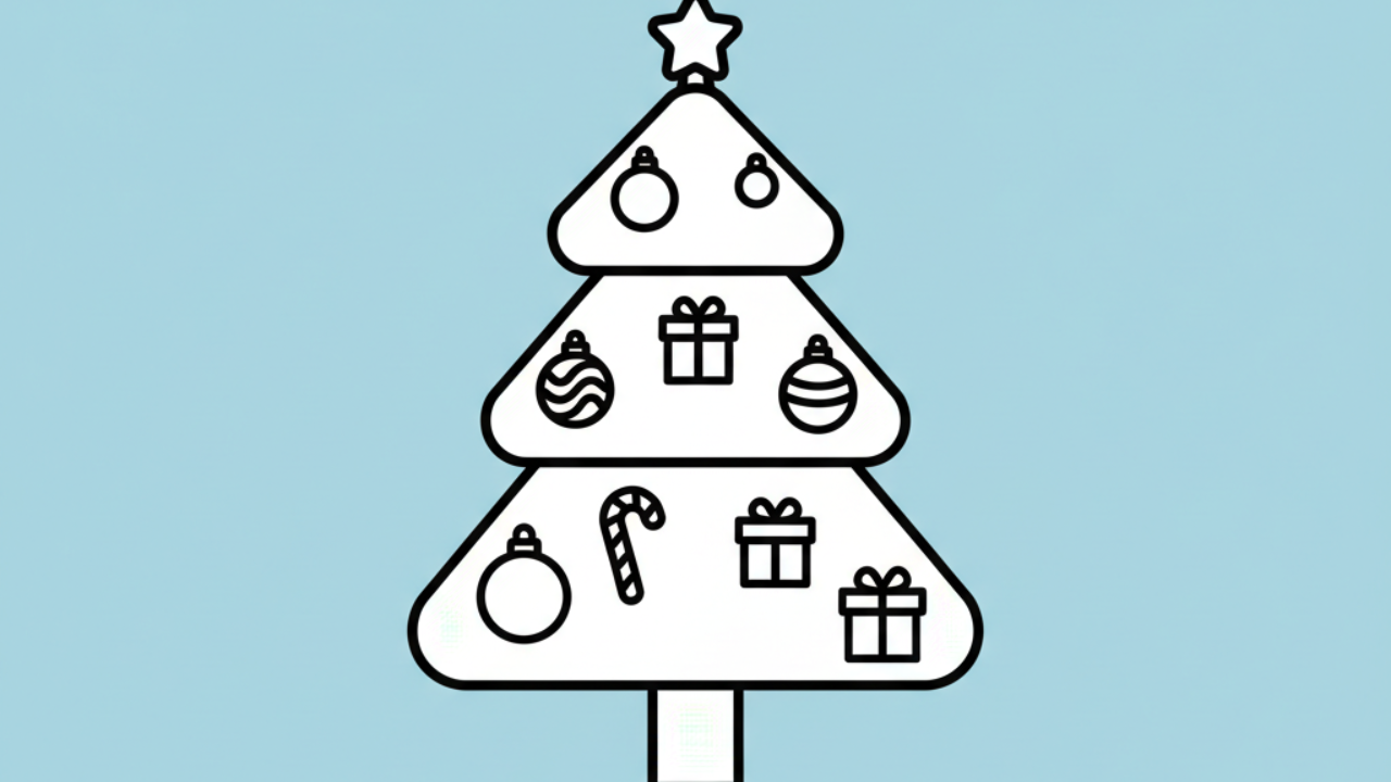Educational Fun: Cute Christmas Tree Coloring Pages