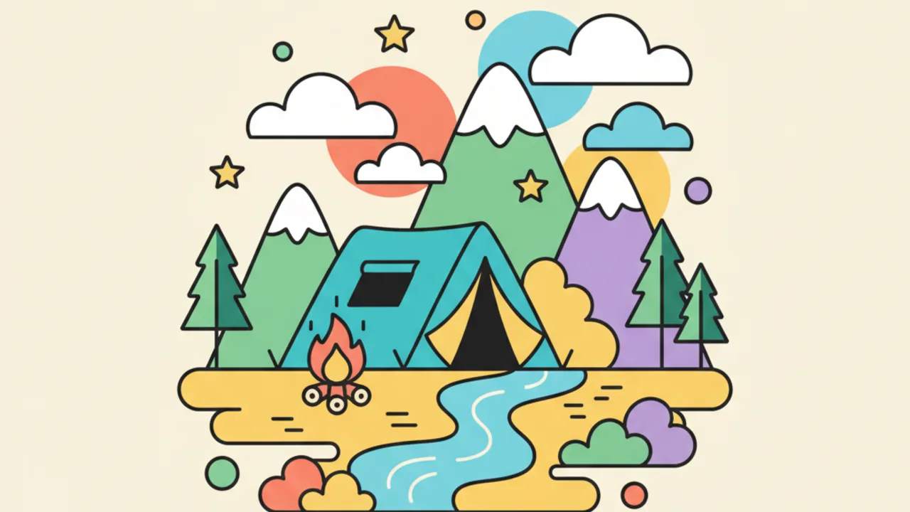 Cute Camping Coloring Pages: Online & Printable Fun