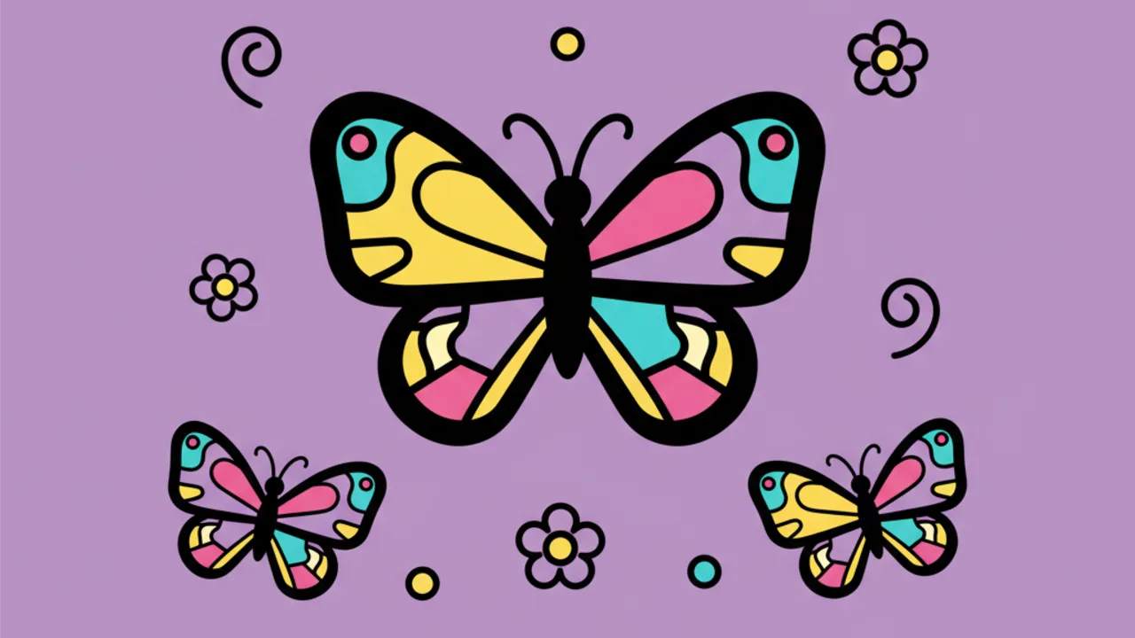 Cute Butterfly Coloring Pages: Free Fun for Kids
