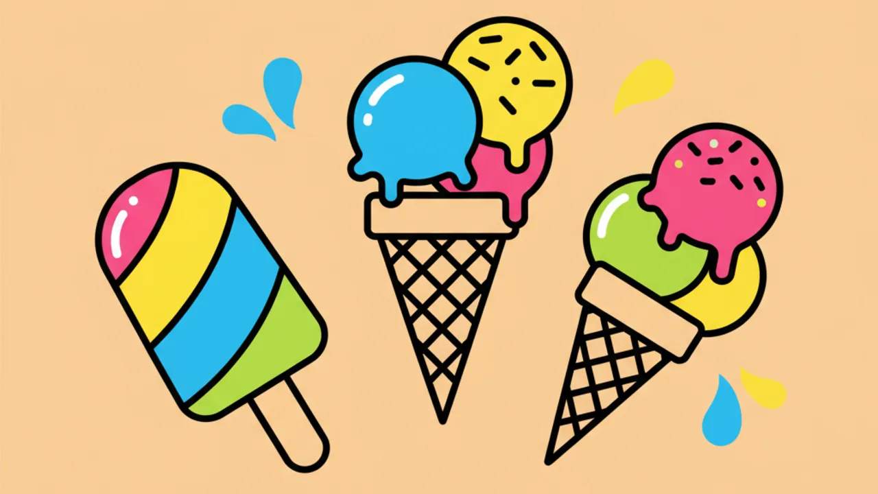 Ice Cream Coloring Pages: Sweet Summer Fun