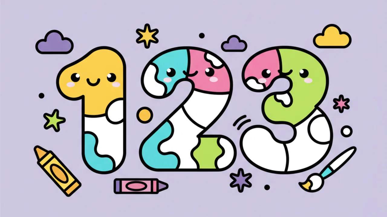 Cute Number Coloring Pages: Fun Learning & Creativity