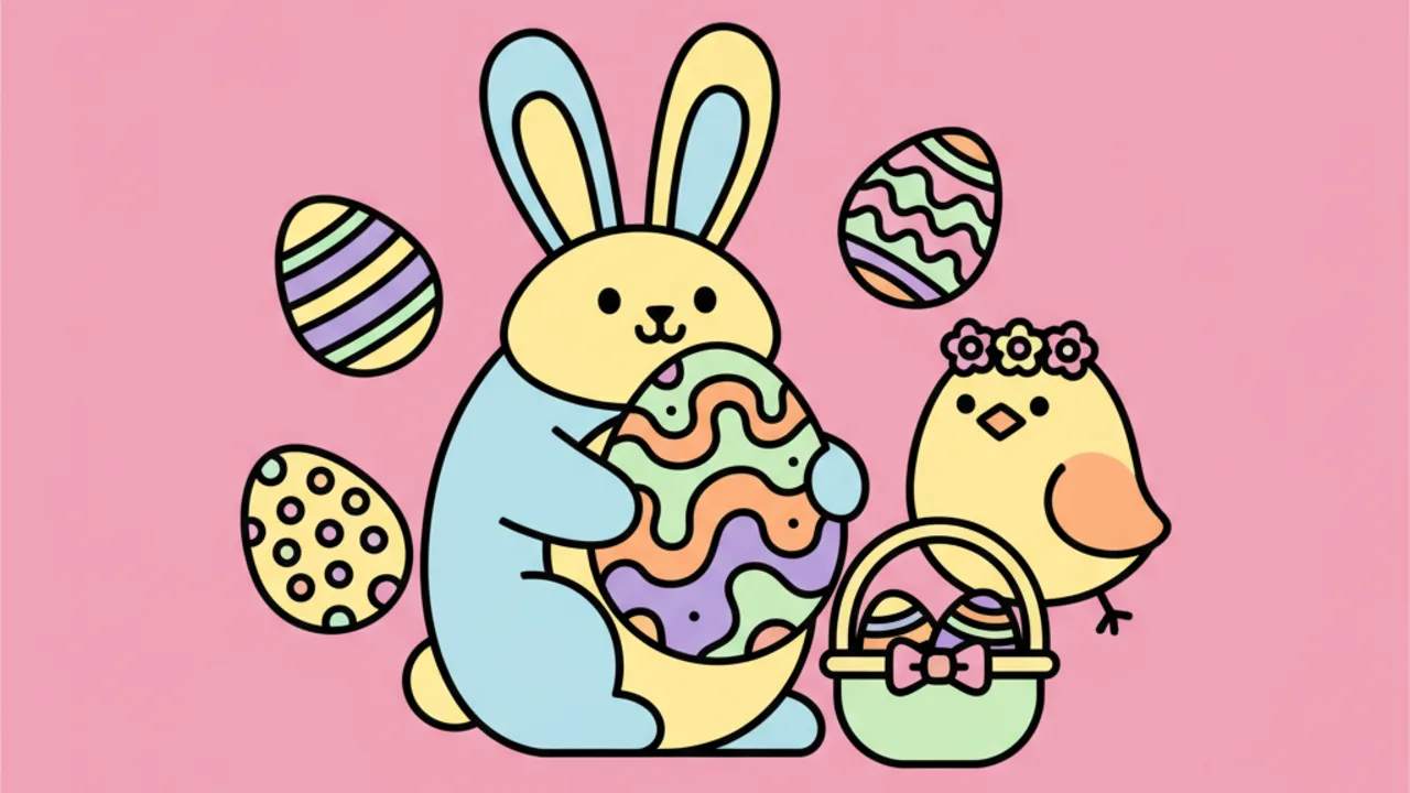 Cute Easter Coloring Pages: Free Printable Activities