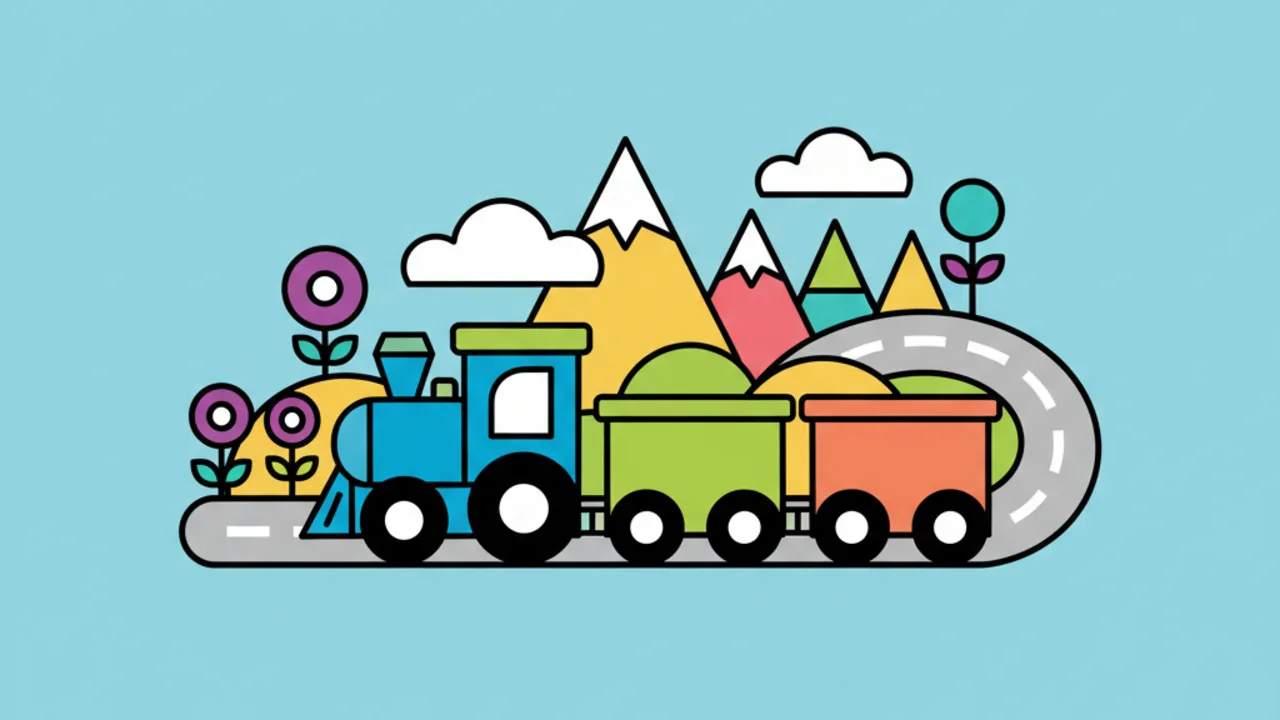 Fun for Kids: Train and Railway Coloring Pages