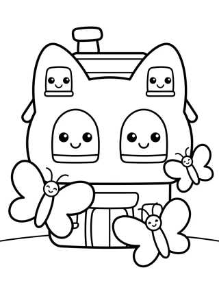 Desenho de Gabby’s Magical Dollhouse para colorir e imprimir grátis