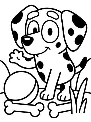 Coleção de desenhos para colorir: Bluey's Friends