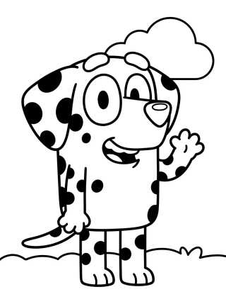 Desenho de Chloe the Dalmatian para colorir e imprimir grátis