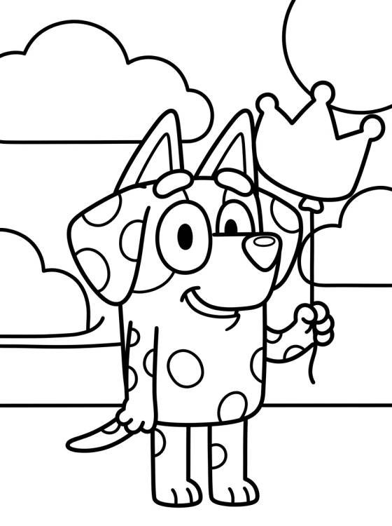 Desenho de Chloe the Smiling Dalmatian para colorir e imprimir grátis