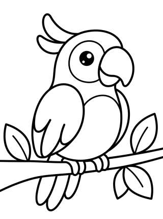 Coleção de desenhos para colorir: Cute Bird Coloring Pages