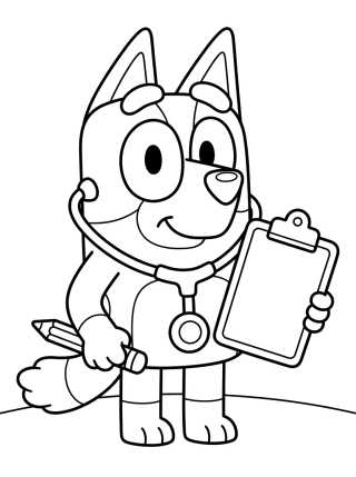 Desenho de Bingo Playing Doctor para colorir e imprimir grátis