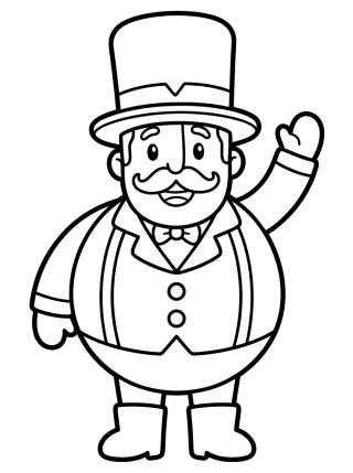 Desenho de Happy Waving Bita para colorir e imprimir grátis