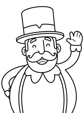 Desenho de Bita Waving Happy para colorir e imprimir grátis