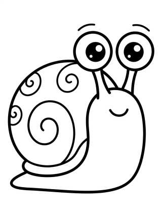 Desenho de Cute Gary the Snail para colorir e imprimir grátis