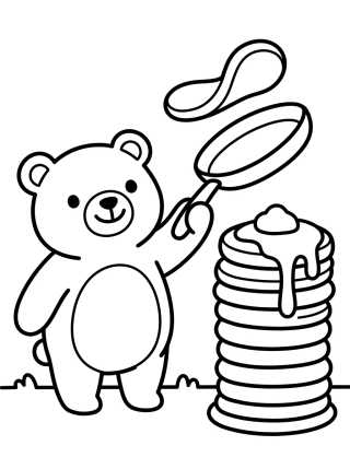 Desenho de Bobbie and the Pancake Tower para colorir e imprimir grátis