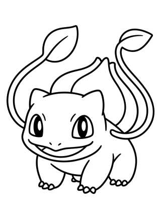 Desenho de Bulbasaur with Vine Whip para colorir e imprimir grátis