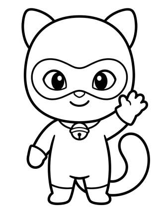 Coleção de desenhos para colorir: Cat Noir Coloring Pages