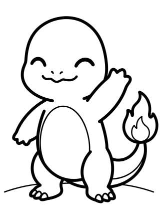 Coleção de desenhos para colorir: Charmander Coloring Pages
