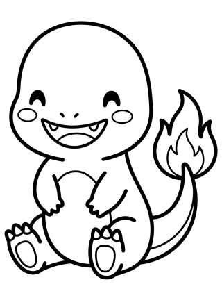Coleção de desenhos para colorir: Charmander Coloring Pages