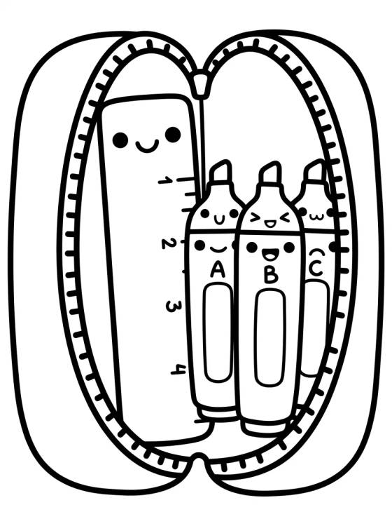 Desenho de Pencil Case Full of Joy para colorir e imprimir grátis
