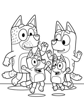 Desenho de Fun Heeler Dance Party para colorir e imprimir grátis