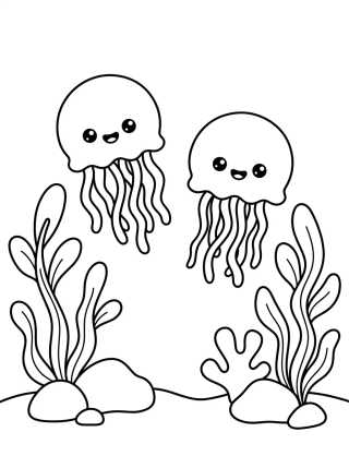 Desenho de Jellyfish Fields from Bikini Bottom para colorir e imprimir grátis