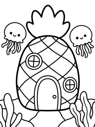 Coleção de desenhos para colorir: Bikini Bottom Coloring Pages