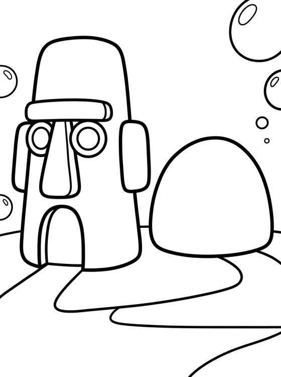 Desenho de Bikini Bottom Street para colorir e imprimir grátis
