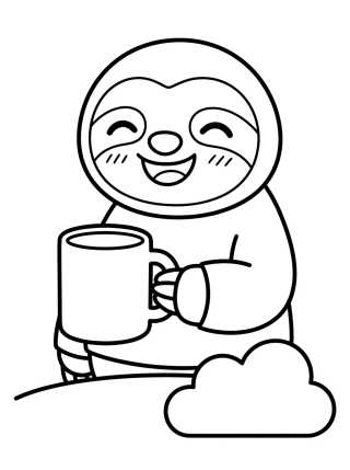 Desenho de Flash Sloth Laughing Very Slowly para colorir e imprimir grátis