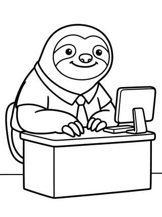 Desenho de Flash Smiling at Work para colorir e imprimir grátis