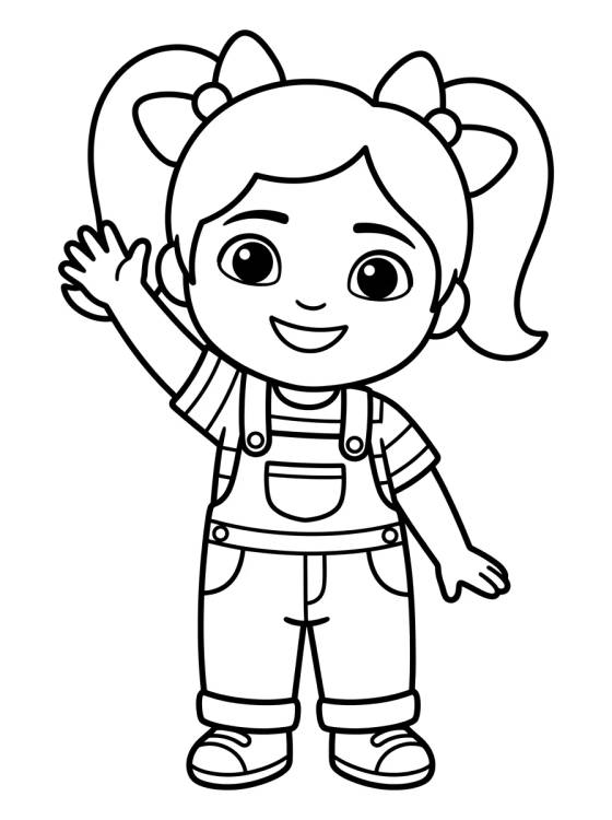 Desenho de Gabby Waving Joyfully para colorir e imprimir grátis