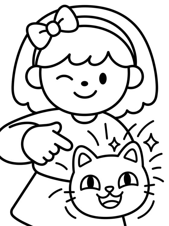 Desenho de Gabby and her Magical Bag para colorir e imprimir grátis