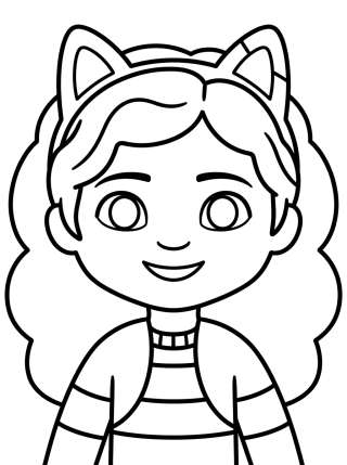 Coleção de desenhos para colorir: Gabby's Dollhouse Coloring Pages