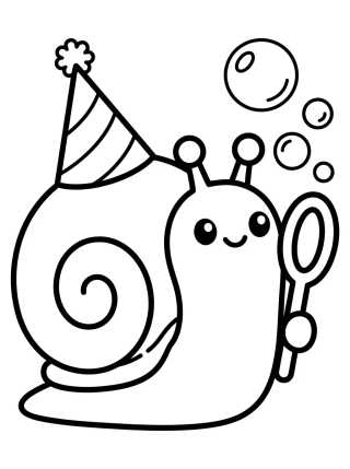 Desenho de Gary with a Birthday Hat para colorir e imprimir grátis