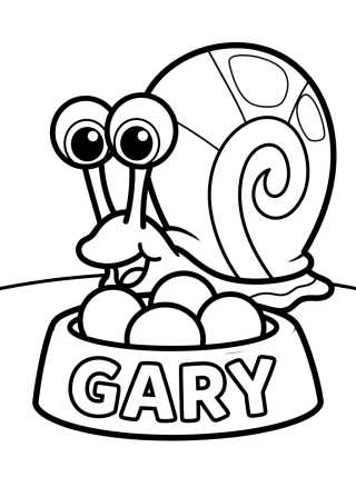 Desenho de Gary Eating His Dinner para colorir e imprimir grátis