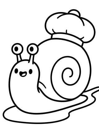 Desenho de Gary in a Fun Captain Hat para colorir e imprimir grátis