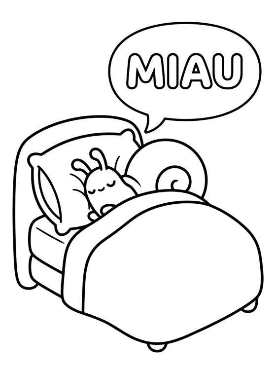Desenho de Gary Sleeping in Bed para colorir e imprimir grátis