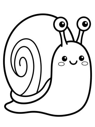 Coleção de desenhos para colorir: Gary the Snail Coloring Pages