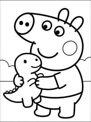 Coleção de desenhos para colorir: George Pig Coloring Pages