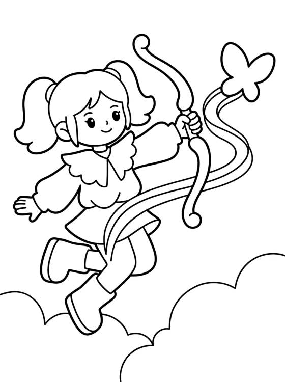 Desenho de K-Pop Warrior Special Leap Attack para colorir e imprimir grátis