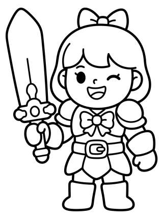 Coleção de desenhos para colorir: Cute K-Pop Warriors