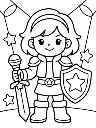 Coleção de desenhos para colorir: K-Pop Warriors