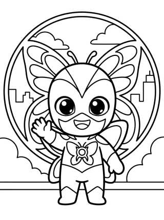 Desenho de Hawk Moth at the Lair Window para colorir e imprimir grátis