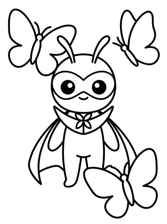 Desenho de Hawk Moth in the Lair para colorir e imprimir grátis