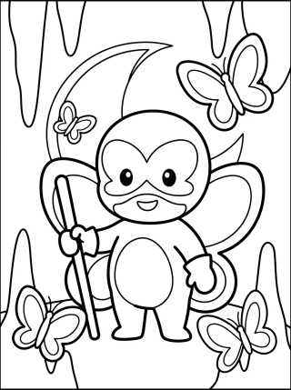 Desenho de Hawk Moth in His Secret Lair para colorir e imprimir grátis